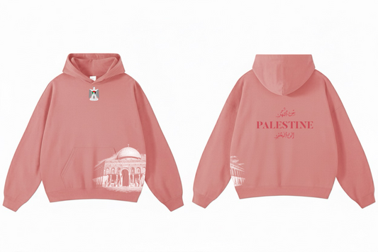 Pink Palestine Pullover Hoodie