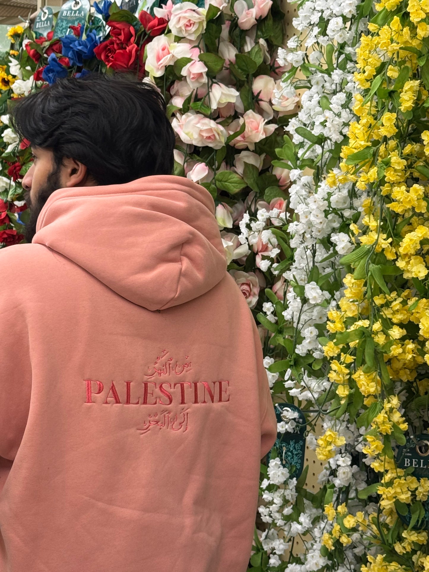 Pink Palestine Pullover Hoodie